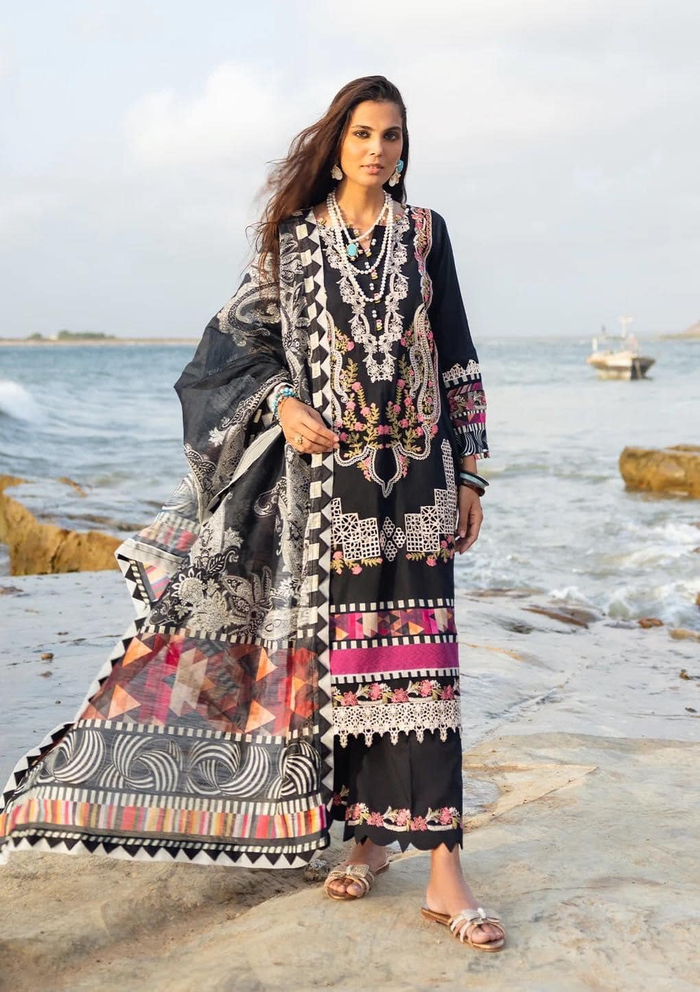 Elaf Signature Embroidered Lawn